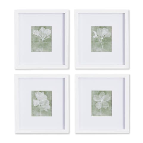 Translucent Floral Petite Prints Set of 4
