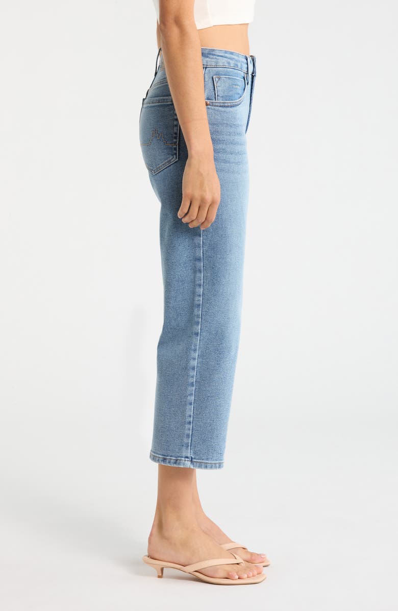 CITY BLUES Dover Crop Straight Leg Jeans, Alternate, color, Light Aged Wash