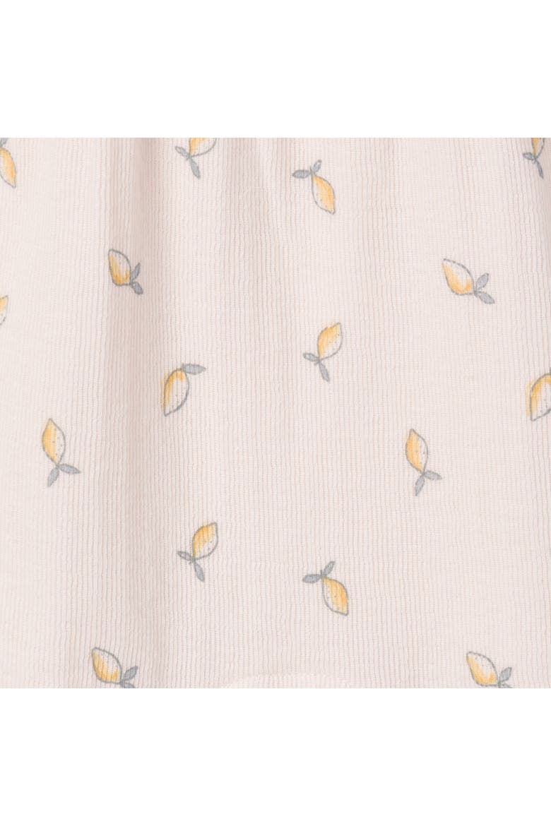 Ruffles Long Romper, Alternate, color, Rose Lemons