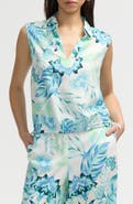 NVLT Sleeveless Drawstring Hem Top