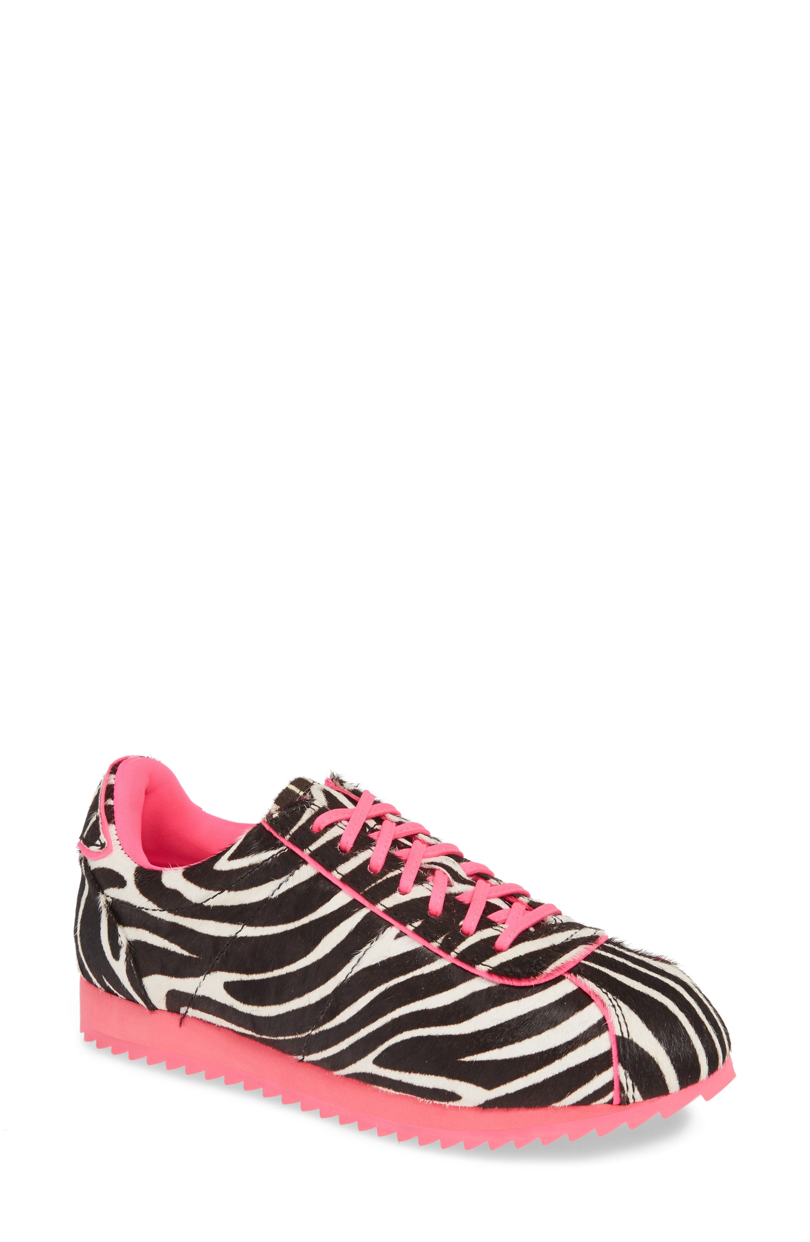 Sprinter-B Rally Sneaker, Main, color, BLACK WHITE/ ZEBRA FUCHSIA