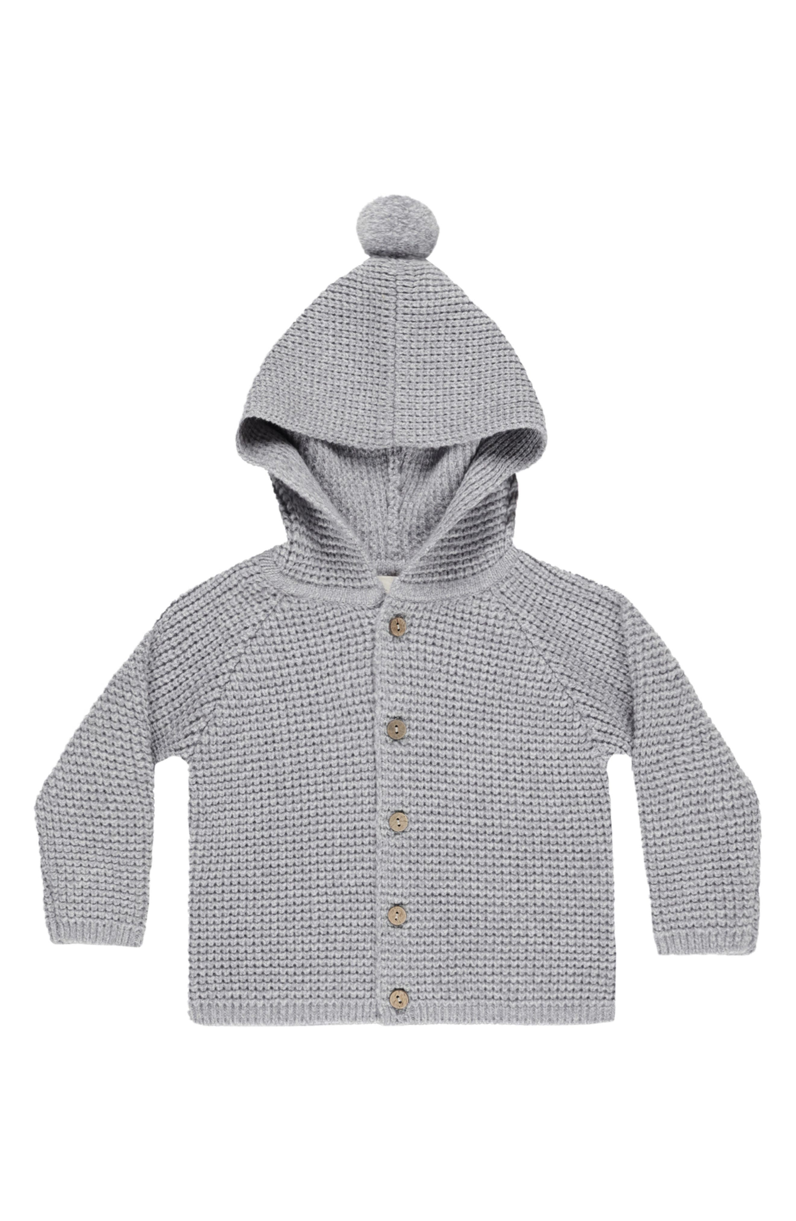 Rylee + Cru Kids' Pompom Hooded Cardigan