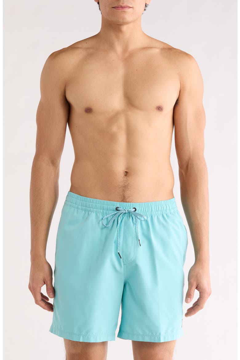 Everyday Solid Volley Swim Trunks, Main, color, MARINE BLUE