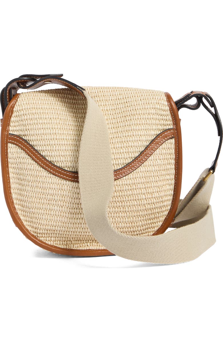 Isabel Marant Botsy Woven Raffia Crossbody Bag, Alternate, color,