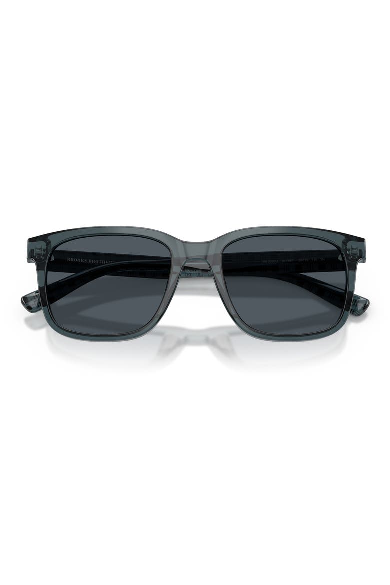55mm Square Sunglasses, Alternate, color, MILKY BLUE / BLUE GREY