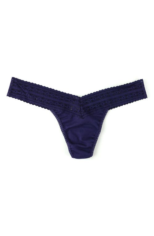 Hanky Panky Low Rise Lace Trim Thong