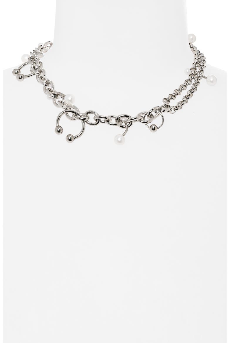 Holly Multichain Necklace, Alternate, color, PALLADIUM