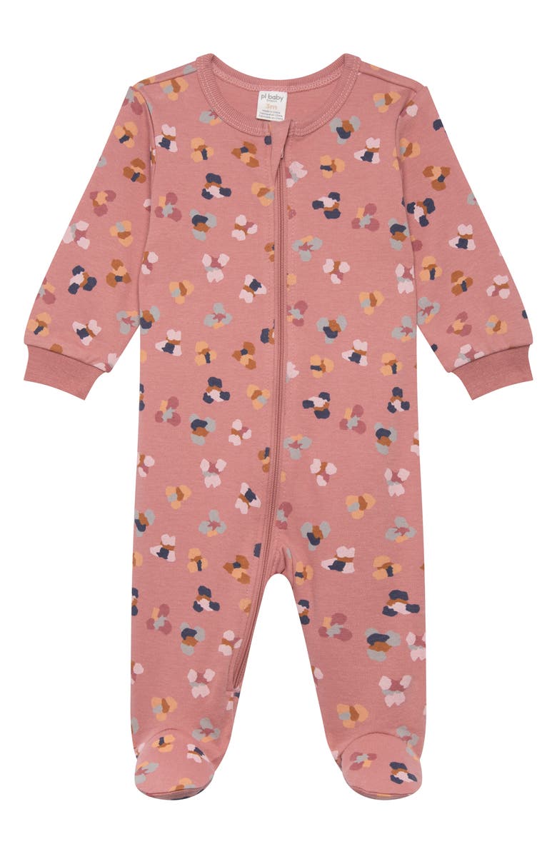 PL Baby by Petit Lem 2-Pack Footie, Alternate, color, Animal Print