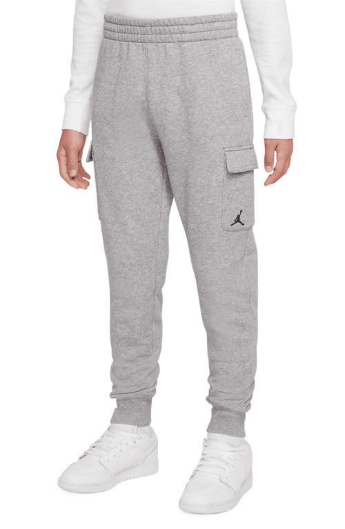 Jordan Kids' Jdb Essentials Cotton Blend Cargo Pants In Heather Carbon