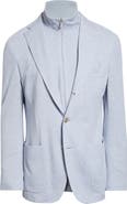 Eleventy Cotton & Linen Sport Coat with Removable Bib