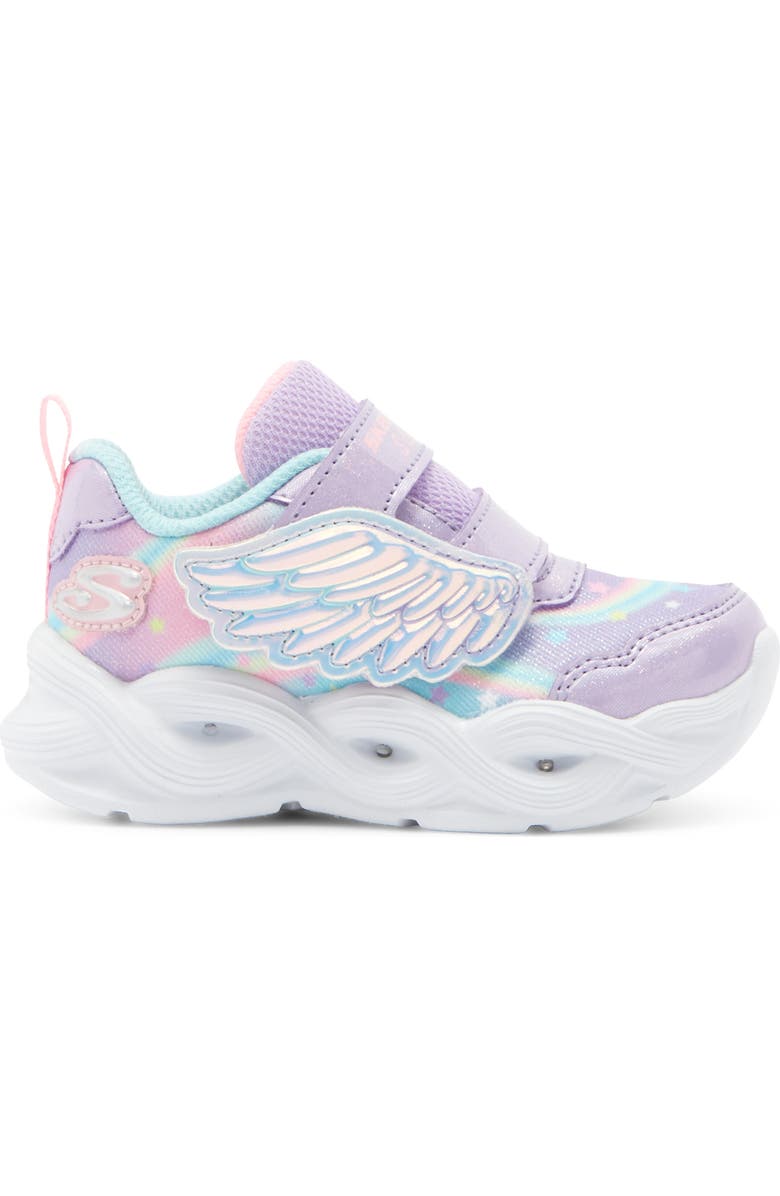 SKECHERS Kids' Twisty Glow Sneaker, Alternate, color, Lavender Multi