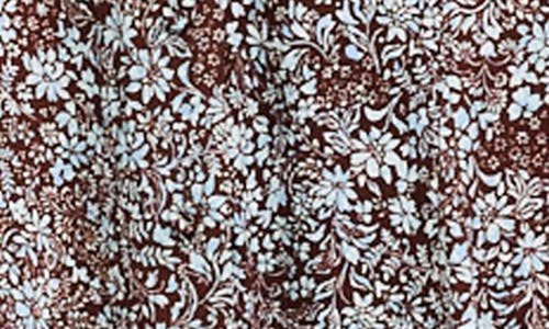 Madewell Floral Button-up Mini Sundress In Brown