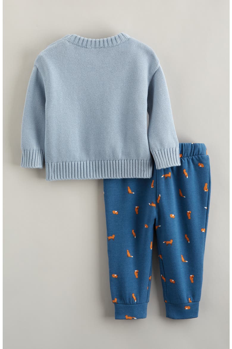 Cozy Motif Sweater & Joggers Set, Alternate, color, BLUE F FOX- NAVY FOXES