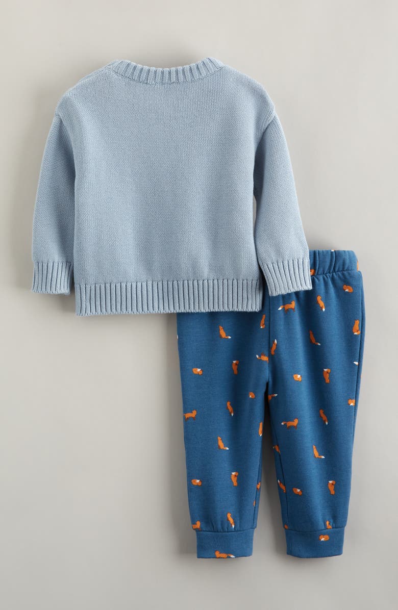 Nordstrom Cozy Motif Sweater & Joggers Set, Alternate, color, Blue F Fox- Navy Foxes