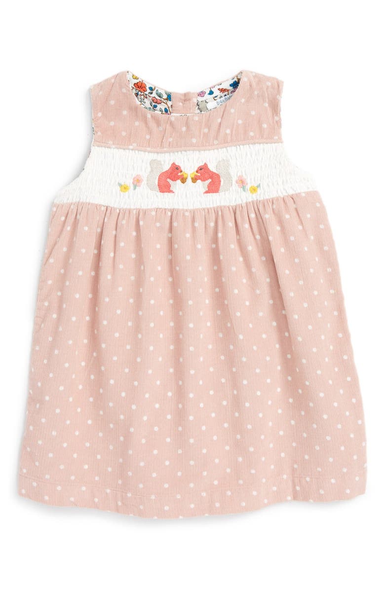 Mini Boden Corduroy Pinafore Dress, Main, color, 