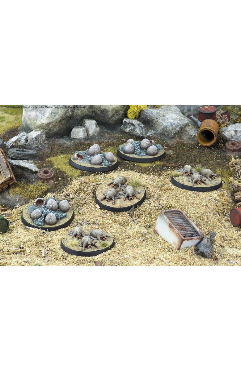 Modiphius Fallout Wasteland Warfare Mirelurk Hatchlings + Eggs, Alternate, color, Multicolored