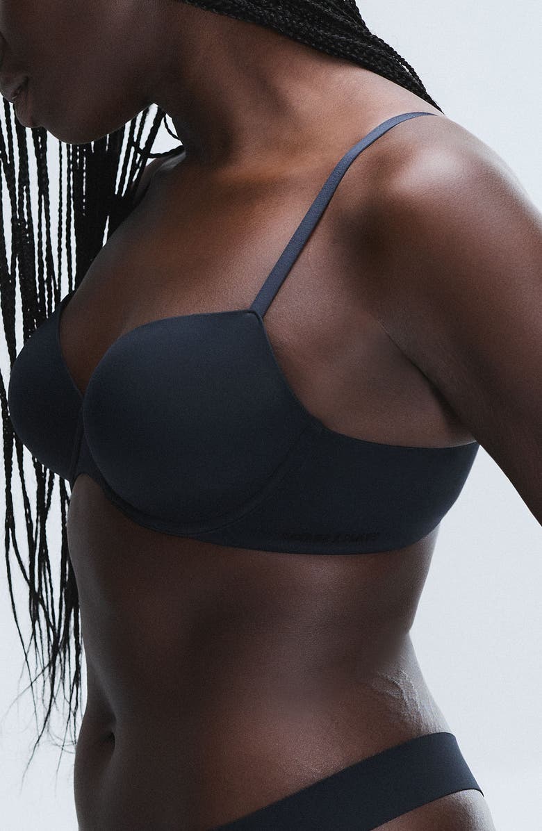 SAVAGE X FENTY Soft N' Savage Padded Demi Bra, Alternate, color, Black Caviar