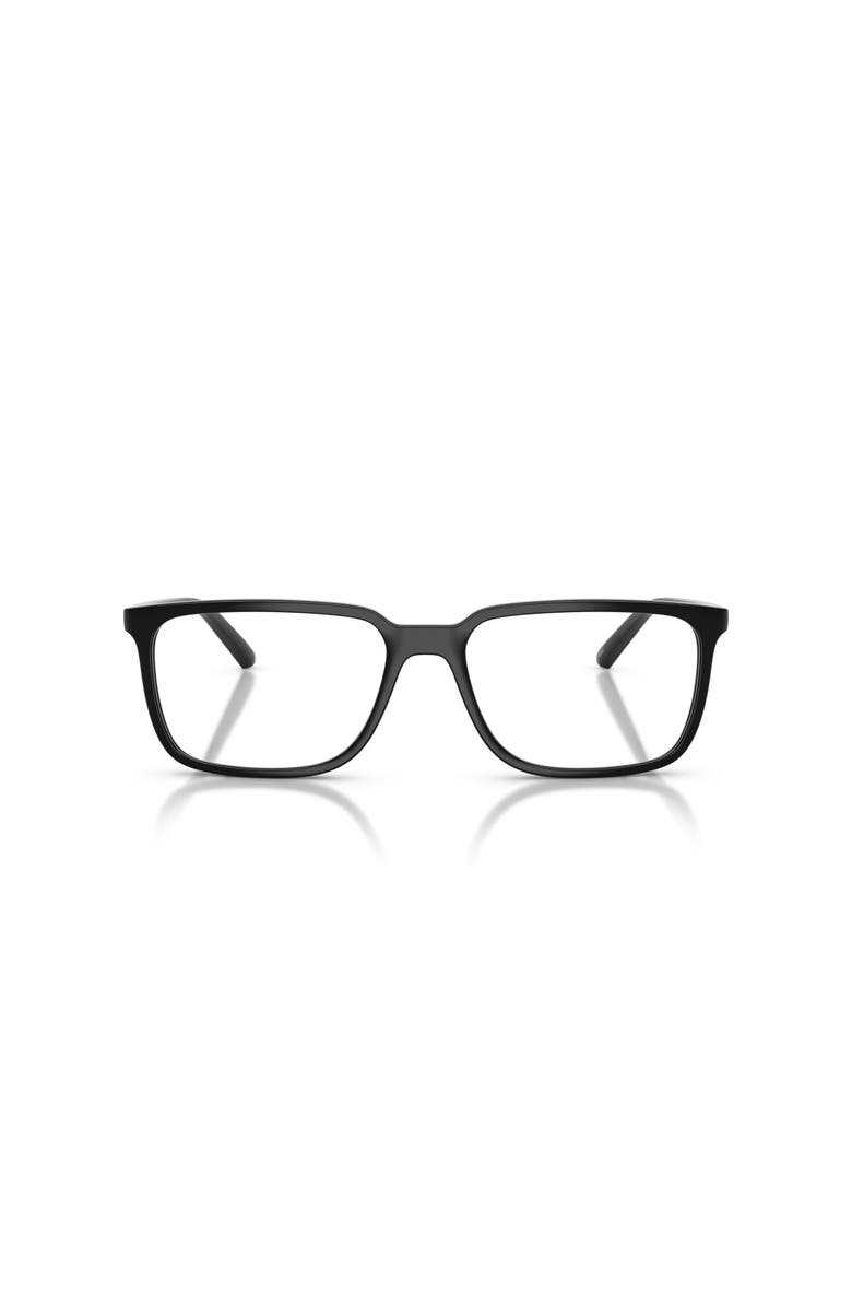 ARNETTE 57mm Rectangle optical glasses, Alternate, color, Black