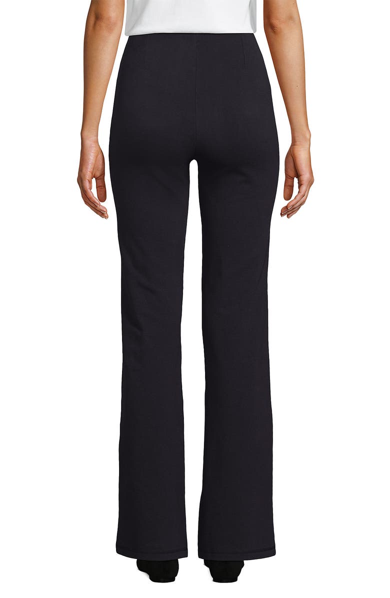 Lands' End Starfish High Rise Pintuck Bootcut Pants, Alternate, color, Black