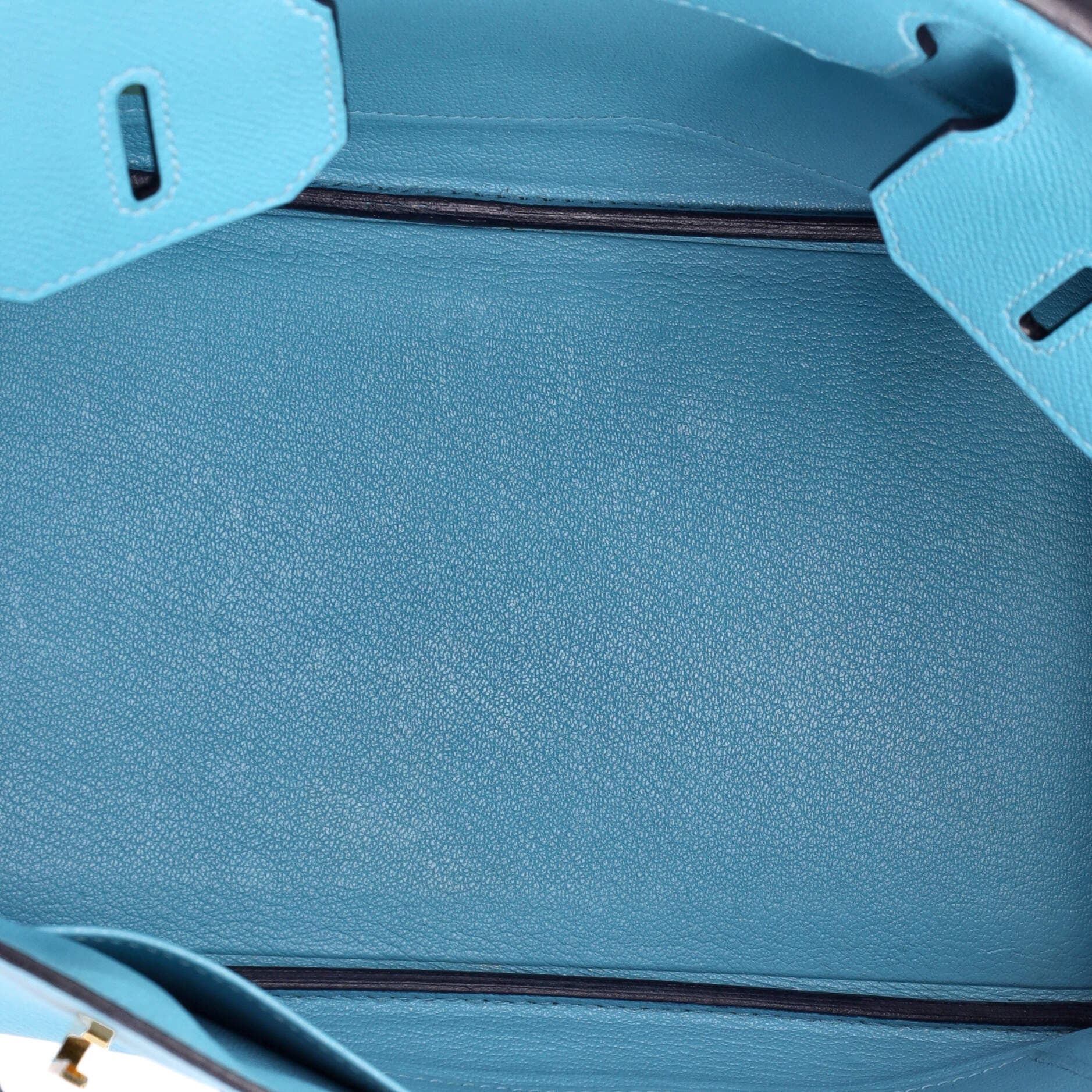 Pre-Owned Hermes Birkin Handbag Blue Epsom with Gold Hardware 30, Alternate, color, 