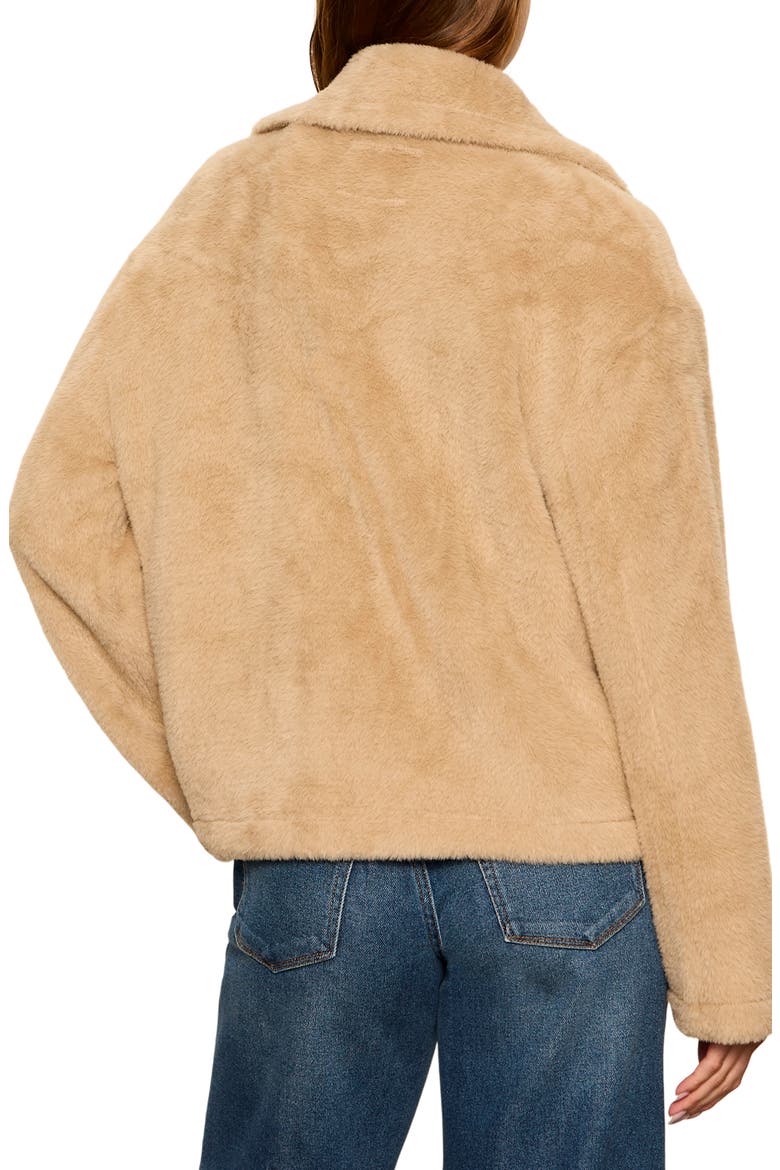 Colette Faux Fur Jacket, Alternate, color, WARM CAMEL BROWN
