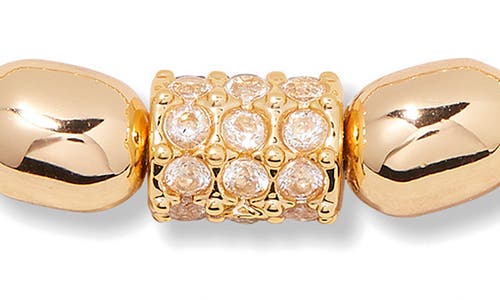 Brook & York Brook And York Brei Birthstone Beaded Stretch Bracelet In Gold April