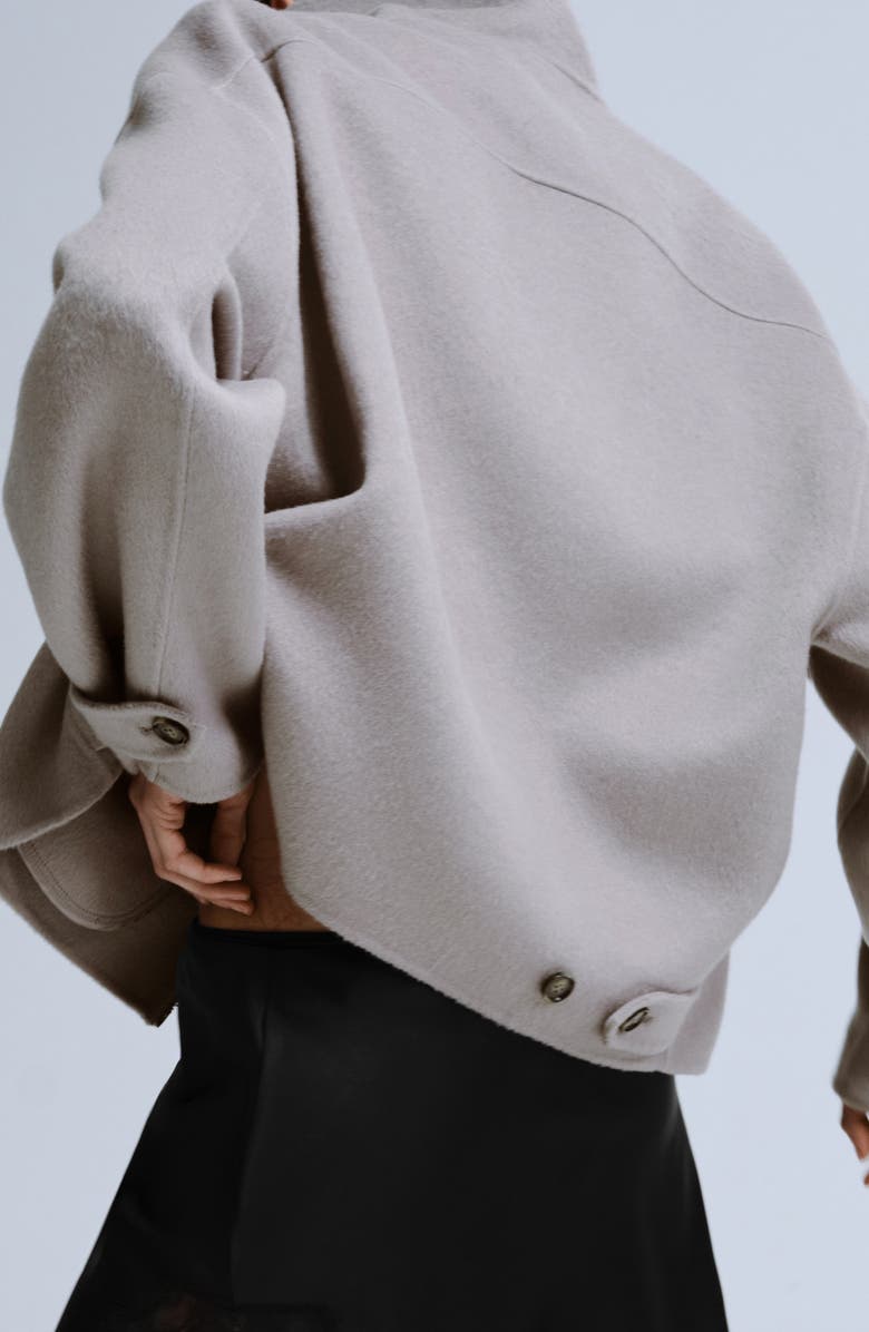 MANGO Wool Blend Jacket, Alternate, color, Grey