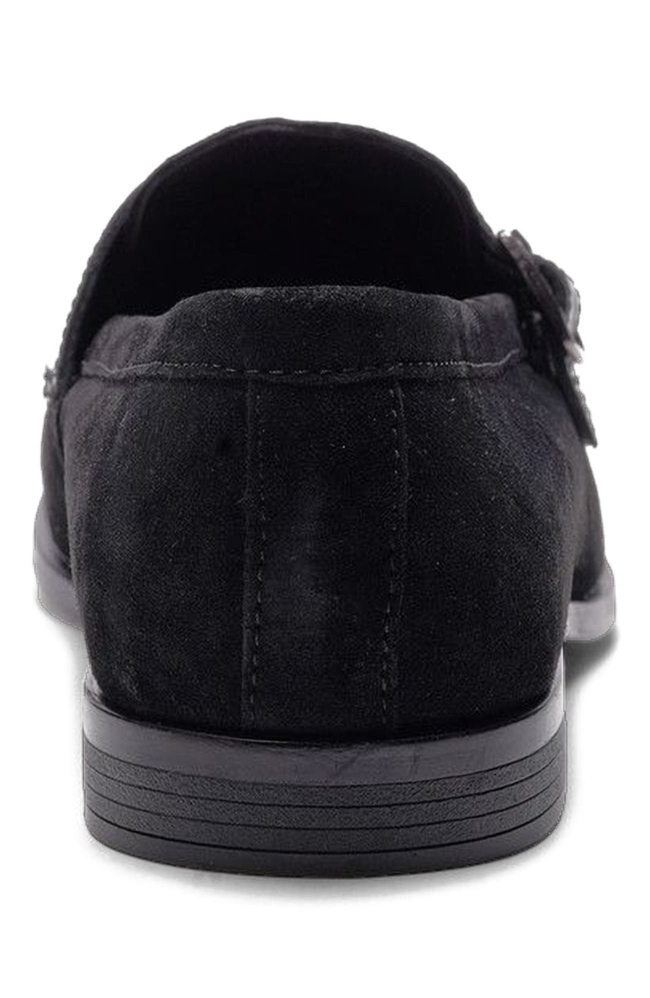 CARLOS SANTANA Virtuoso Double Monk Loafer, Alternate, color, Black Croco Print