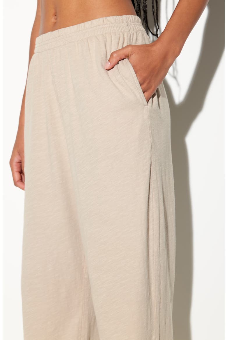 Mika Slub Cotton Wide Leg Pants, Alternate, color, PALO SANTO