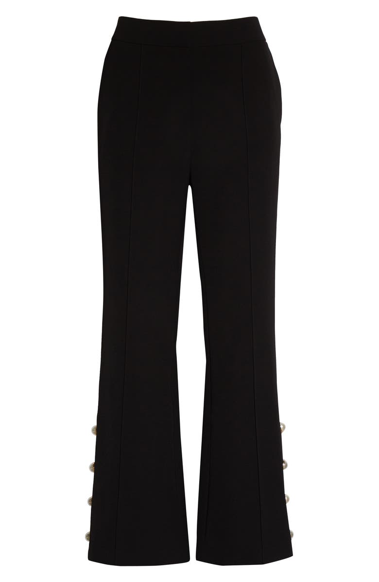 Milly Paige Cady Crop Trousers, Alternate, color, Black