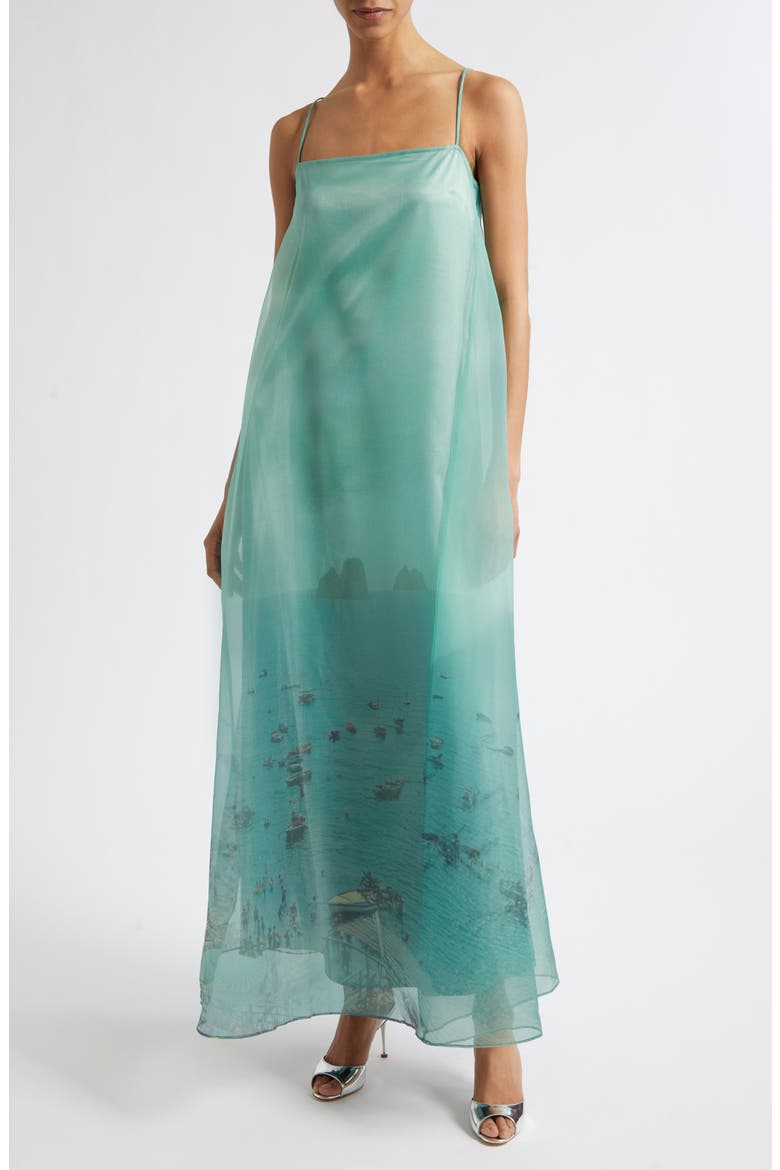 maxi organza dress for women Organza 3 Piece Maxi Dress | Ar-123