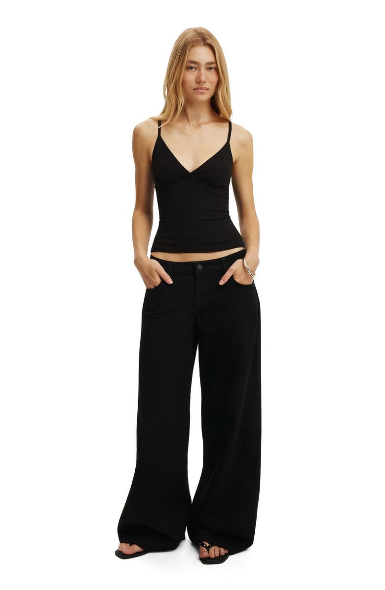 Cotton On Women's Rib Cami, Alternate, color, Black