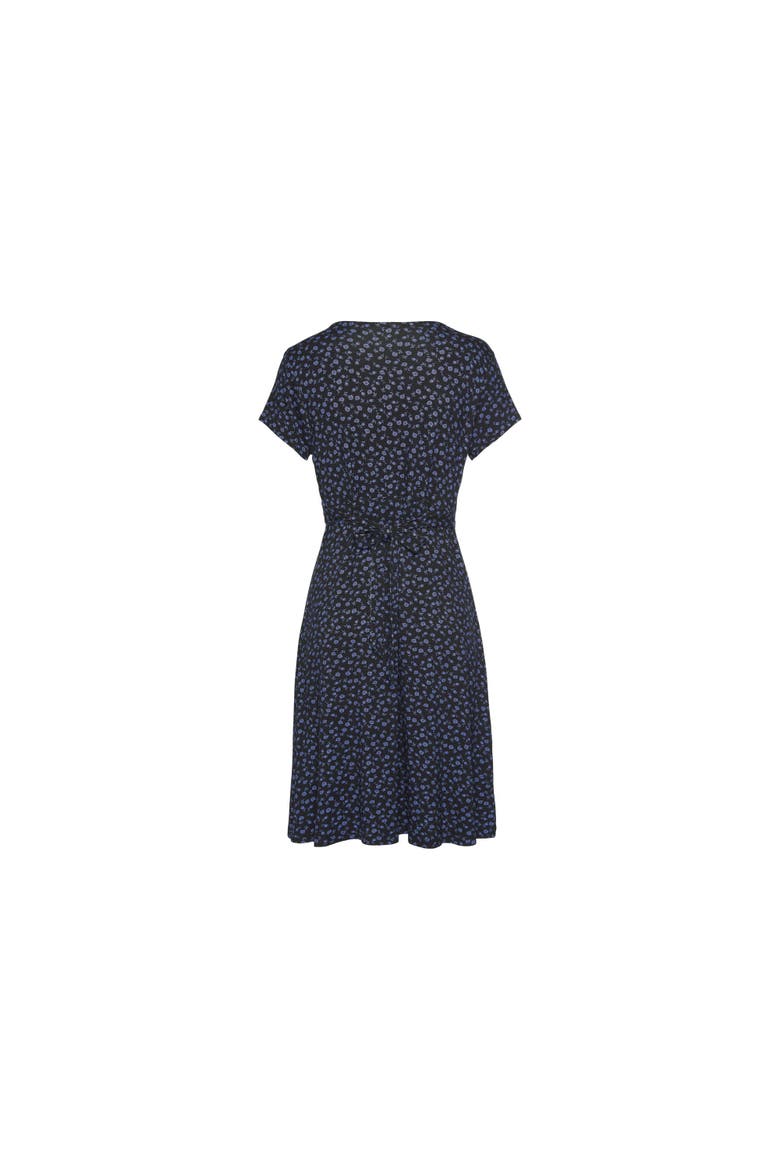 Women's Short Sleeve Print Dress, Alternate, color, Blue Printed