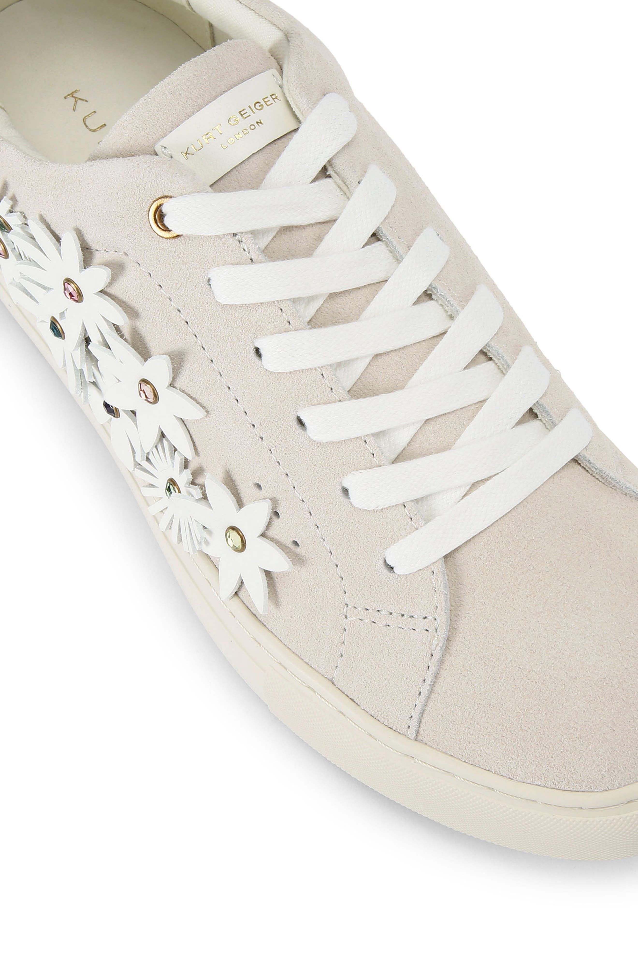 Kurt Geiger London Laney Flower Embellished Sneaker, Alternate, color, 