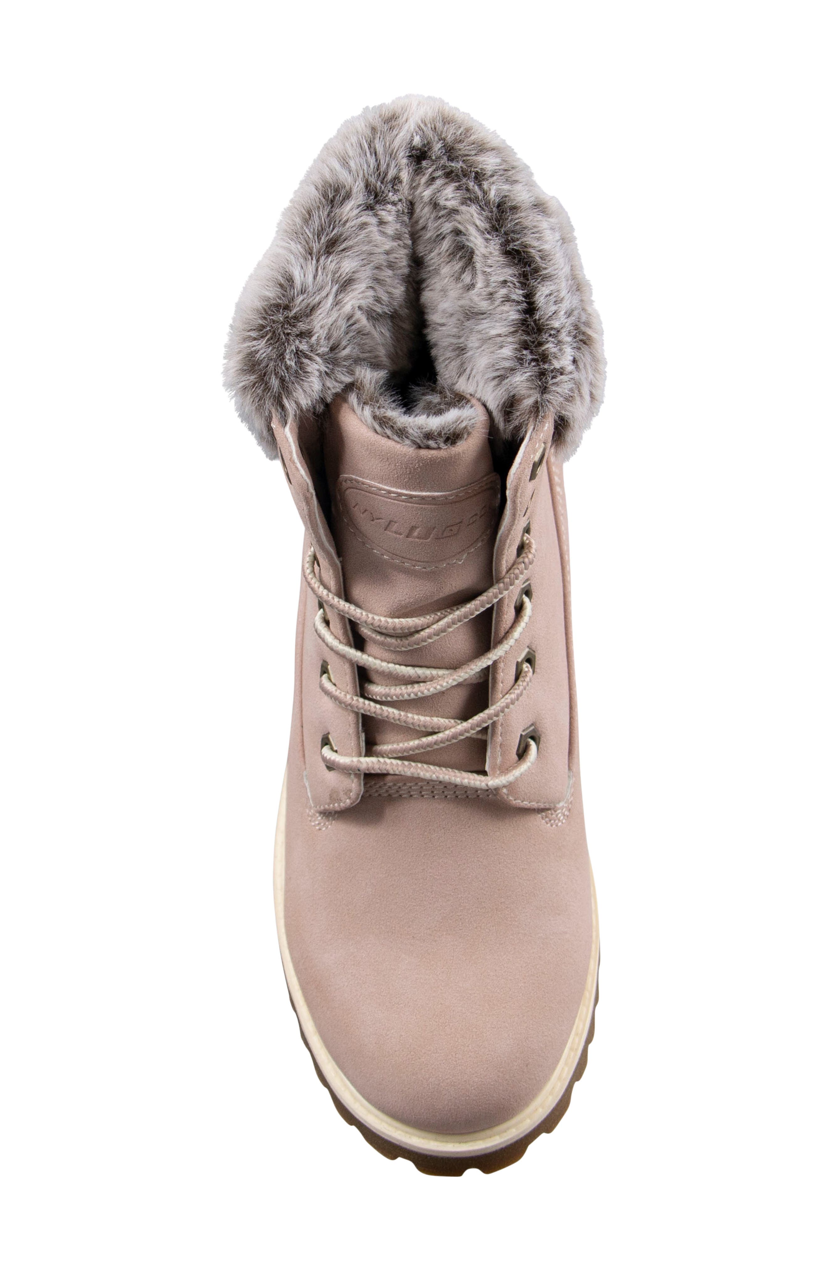 Convoy Faux Fur Boot, Alternate, color, SOFT PINK/BONE/GUM