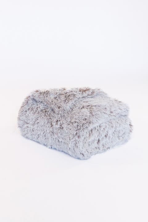 San Francisco Shag Faux Fur Throw Blanket