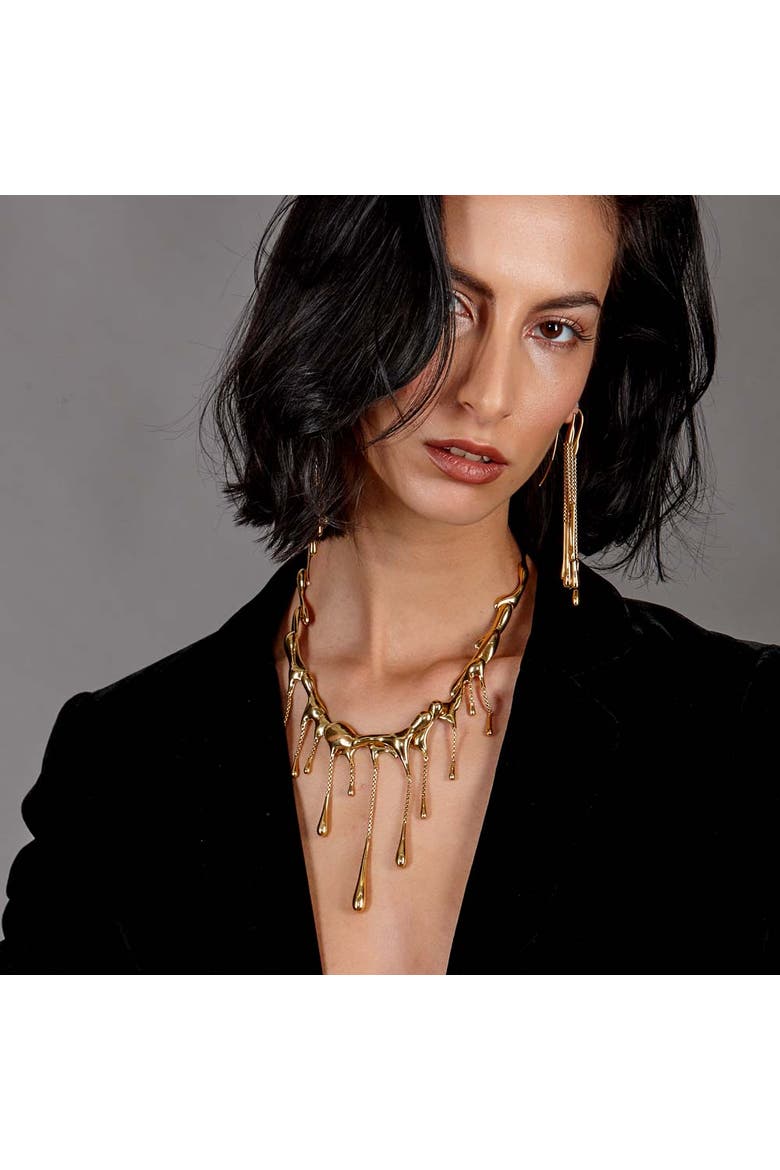 Multi Drop Necklace, Alternate, color, Gold