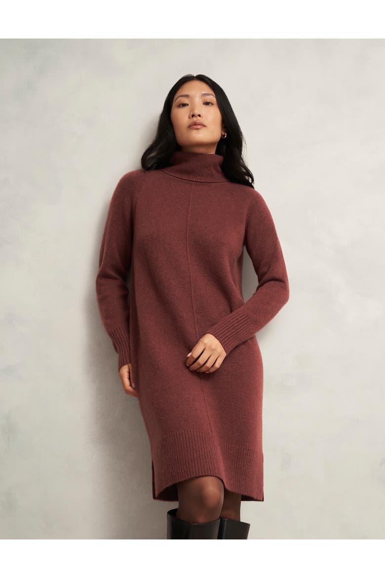 Nessa Knitted Dress, Main, color, Cinnamon Brown