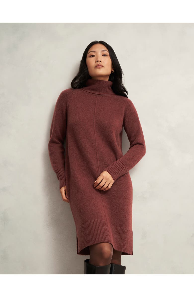 HOBBS LONDON Nessa Knitted Dress, Main, color, Cinnamon Brown