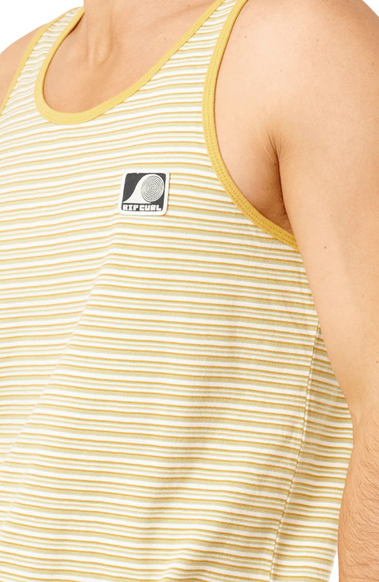 Rip Curl Stripe Cotton Tank, Alternate, color, Bone