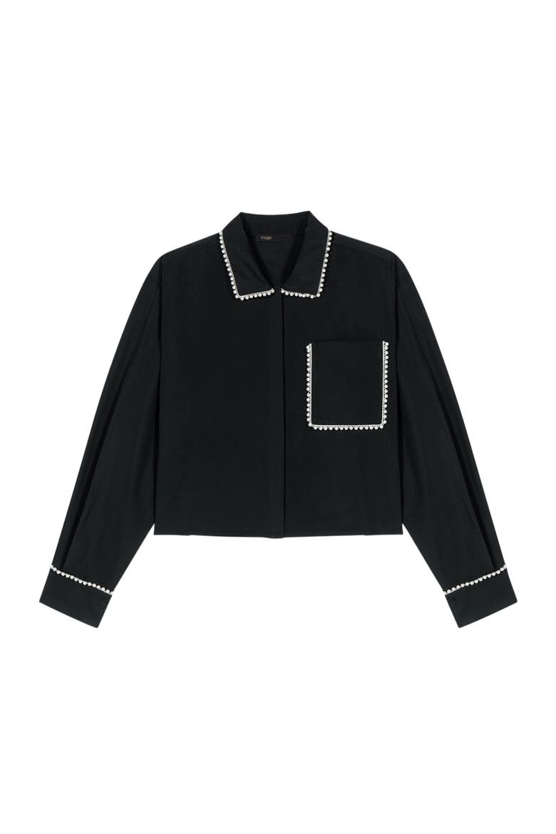 Taffeta shirt, Alternate, color, Black