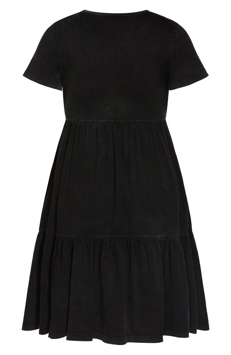 City Chic Retro Roller Midi T-Shirt Dress, Alternate, color,