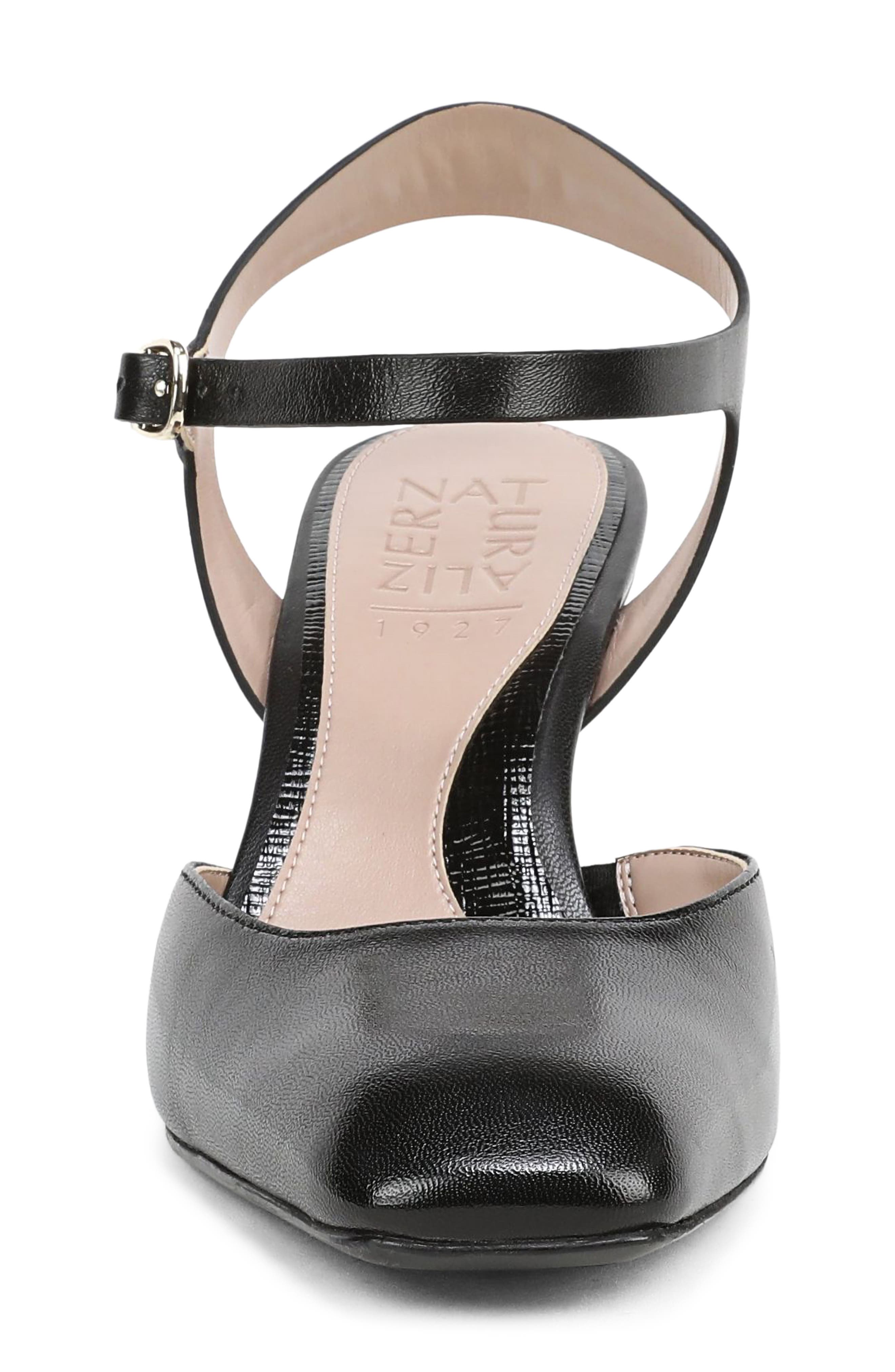 Naturalizer Frankie Ankle Strap Pump, Alternate, color, Black