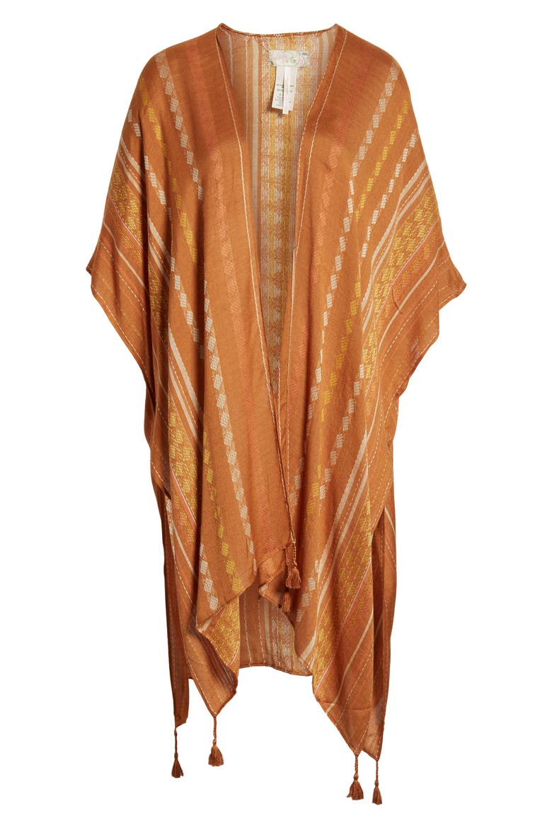 Vida Stripe Duster, Alternate, color, COOPER