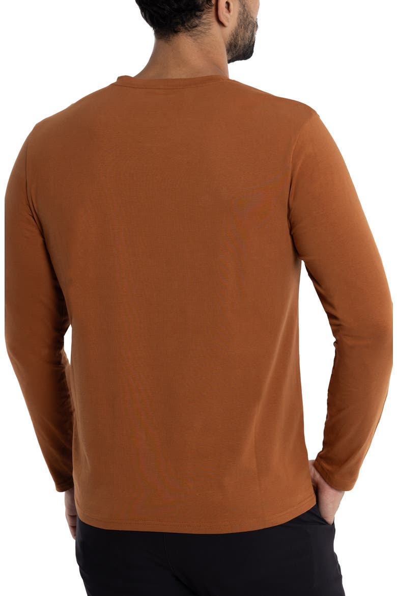 Long Sleeve Henley, Alternate, color, SIENNA