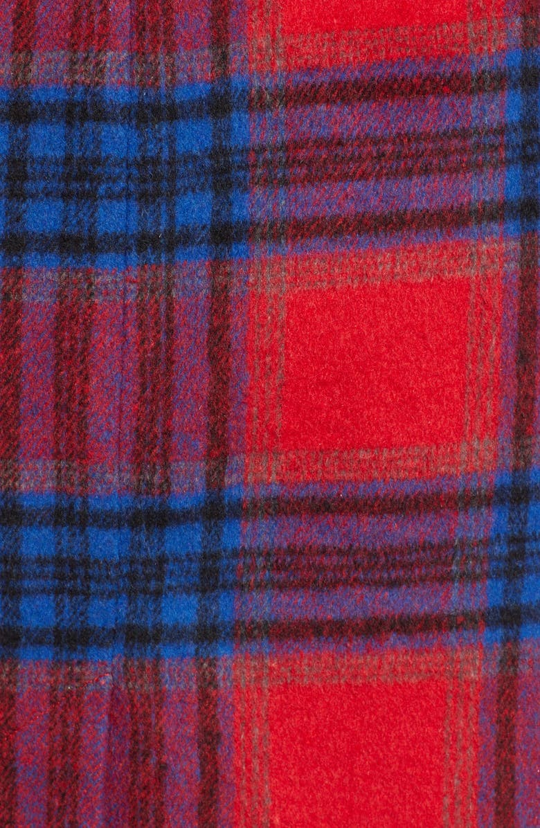 BP. Plaid Double Breasted Coat, Alternate, color,