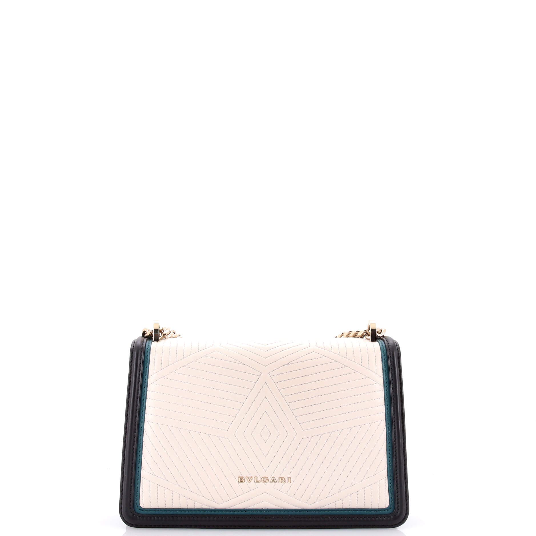 Serpenti Forever Shoulder Bag Quilted Leather Small, Alternate, color, White