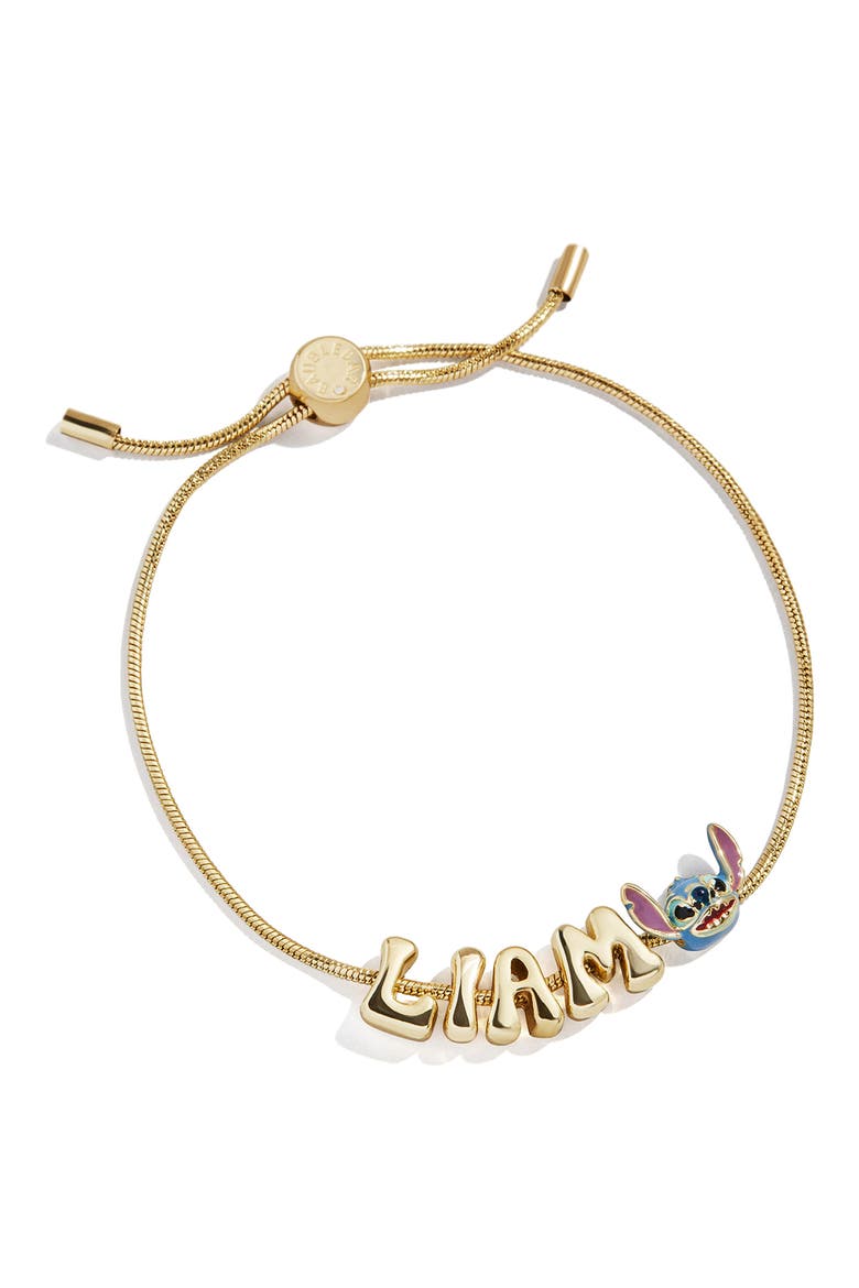 Personalized Disney® Bubble Charm Slider Bracelet, Main, color, BLUE -STITCH