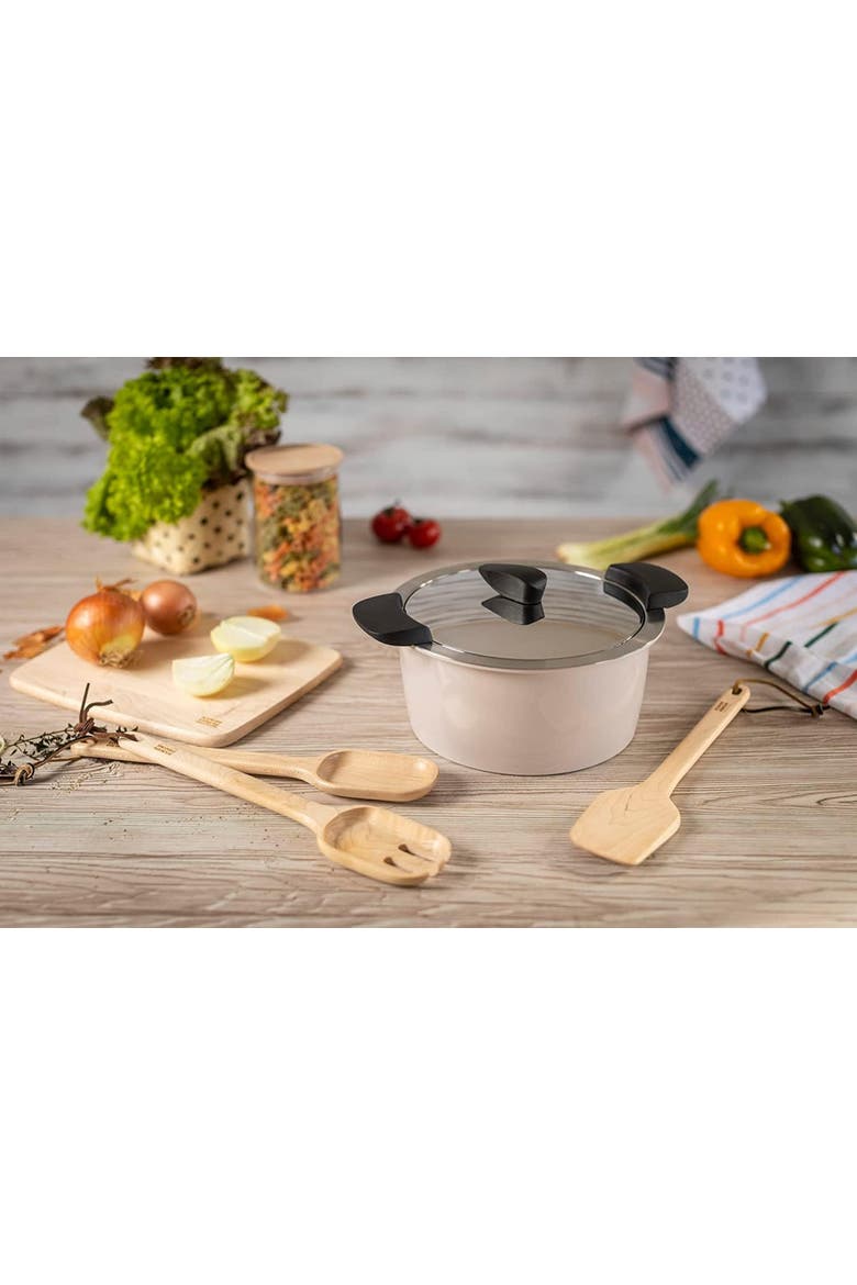 Hotpan Stainless Steel Cooking Pot with Insulated Bowl, 5.3-Quart, Alternate, color, Sand