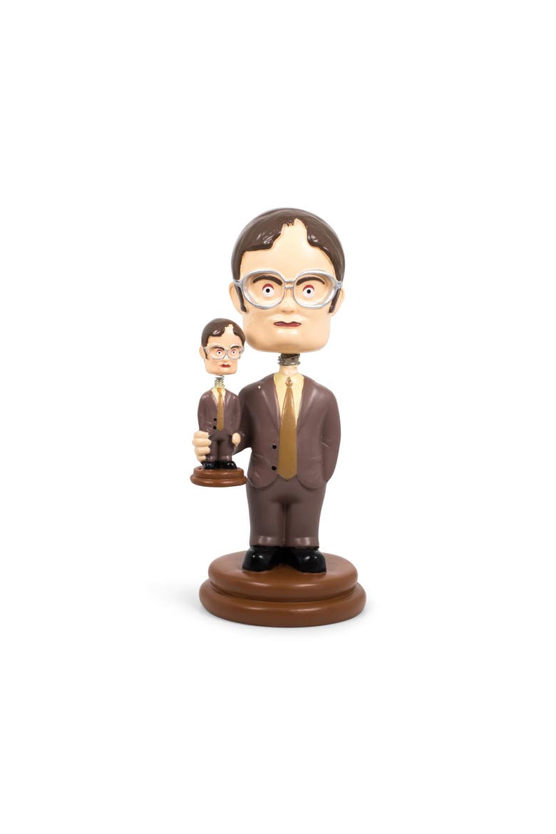 The Office Double Dwight Bobblehead Collectible Figure | 5 Inches Tall, Main, color, Brown